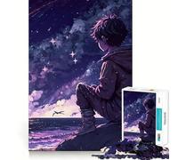 On The Beach Jigsaw Puzzles for Teenagers 1000 Pieces Reason Skill Toy Soothing Play Exact Cut Santa Wish Gift (50x75cm)