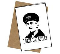 On The Buses Blake I Hate You Butler A5 Birthday Card | Envelope Included | Blank Inside | Unique Design | Personalised Free of Charge