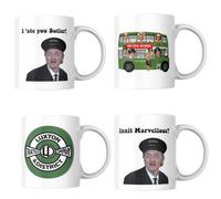 ON THE BUSES - BLAKEY AND FAN ART CHARACTERS - 4 X LARGE 15oz ceramic mugs
