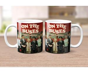 On The Buses Mug - Classic British Comedy Film Collection Design - Ceramic Coffee & Tea Cup - Retro TV Gift for Fans