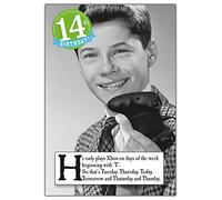 On The Ceiling 14th Birthday Card For Him, Xbox Age 14 Gaming Birthday Card, He Only Plays Xbox on Days of the Week Beginning with T…, Black & White