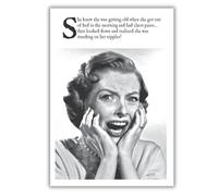 On the Ceiling Birthday Card for Her, Female Birthday Card, Funny Birthday Card for her