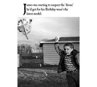 Greetings Card On The Ceiling Birthday Drone Card Emotional Rescue Natural One Size