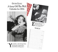 On The Ceiling Calendar 2026 Official Slim Funny Calendar Gift Present with Free Organising Stickers