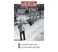 On the Ceiling, For a Special Son in Law Birthday Card, Pub or Football!, Black, White & Red