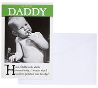 On the Ceiling, Funny Birthday Card Daddy, Hmmm, Daddy Looks a Little Stressed Today… Daddy Birthday Card, Black & White