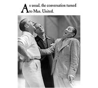 On The Ceiling, Funny Birthday Card, As Usual, The Conversation Turned to Man. United, Happy Birthday Card for Him, Male Birthday Card