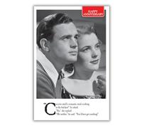 Greetings Card On The Ceiling Our Anniversary Man And Woman Looking Into The Distance With Hearts Card Emotional Rescue Natural One Size