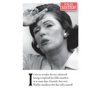On the Ceiling, Sister Birthday Card, It Was No Wonder She Was Exhausted Birthday Card Sister, Funny Birthday Card for Sister