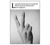 On the Ceiling, Sorry you're Leaving Card, On the Ceiling, Sorry to see you Go, Good bye & Good Luck