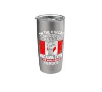 On The Eighth Day God Created The Canadian Pride Heroes Stainless Steel Insulated Tumbler