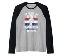 On The Eighth Day God Created The Dutch Heroes Holland Raglan Baseball Tee