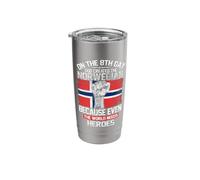 On The Eighth Day God Created The Norwegian Pride Heroes Stainless Steel Insulated Tumbler
