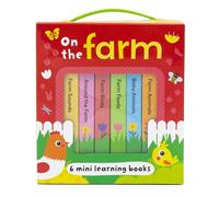 On the Farm - Box Set of 6 Mini Board Books | Baby & Toddler First Learning Set | Colours, Counting, Animals, Sounds, Foods & Farm Life | Durable Mini Books with Carry Box: 6 mini learning books