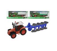 On The Farm Friction Tractor & Trailer Assorted Designs On The Farm Multicolor