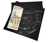 On The Fly Dowsing Rods and Pendulum Kit | Copper | Wooden Handles | Paranormal, Underground Resources, Answers to Questions | Made in USA, Gold