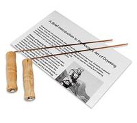 On The Fly Dowsing Rods Set | Pure Copper | Premium Wooden Handles, Ghost Hunting, Underground Water, Gold, Paranormal Activity, Instructions Included | Made in USA