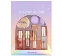 On-the-glow Complexion Set 7pcs - Featuring a Luminous Liquid Highlighter, a Shimmering Blush, a Warming Contour - Designed to Enhance Your Natural Beauty With a Soft Glow