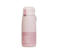 on The Go Bottle Warmer Bottle Warmer Portable Travel 20 Hours of Heat Preservation Fast Heating 5 Layer Insulation Design for Outdoor Car Airplane Travel (Pink,350ml)