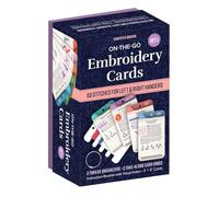On-The-Go Embroidery Cards Set 1: 60 Stitches for Left & Right Handers, 3 Thread Organizers, 3 Take-Along Rings