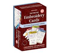 On-the-Go Embroidery Cards Set 2: 60 More Stitches for Left & Right Handers, 3 Thread Organizers, 3 Take-Along Card Rings, Instruction Booklet with Visual Index