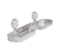 On the Go Faucet Storage Rack - Wall Mounted Shelf, Non-Slip Space Saving, Removable Shower Tray with Strong Adhesion for Cleaning Face