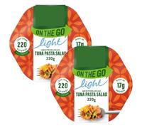 On the Go Light Mediterranean Tuna Pasta Salad, 220g, High in 17g Protein, Less Than 220 Calories, Pack of 2