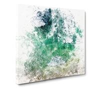 On the Gold Coast of Australia Watercolour Modern Canvas Wall Art Print Ready to Hang, Framed Picture for Living Room Bedroom Home Office Décor, 20x20 Inch (50x50 cm)