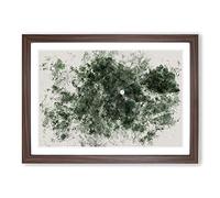 On The Golf Course Watercolour Framed Print | A2 Walnut Framed Wall Art | Ready to Hang | Modern Sport Picture | Living Room Bedroom Lounge Office