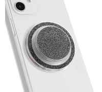 On The Grip Bling Bling Glitter Phone Grip & Stand - Elegant Magsafe Compatible Phone Holder for Secure Grip and Hands-Free Viewing (Black)