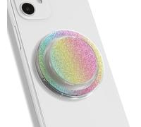 On The Grip Bling Bling Glitter Phone Grip & Stand - Elegant Magsafe Compatible Phone Holder for Secure Grip and Hands-Free Viewing (Rainbow)