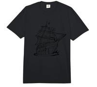 On The high seas - Pirate Ship Comfort Colors Adult Heavyweight T-Shirt
