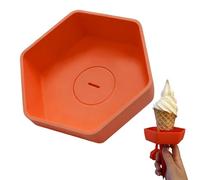 on the holder, reusable, drip-proof, food-safe, silicone holder, for children, preschool, home, party, picnic, summer, outdoor, indoor, play