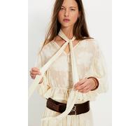 On The Horizon Jacquard Maxi Skirt Set at Free People in Whisper White, Size: Medium - female