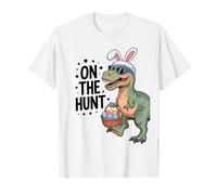 On The Hunt Easter Dinosaur Egg Basket Funny T-Shirt