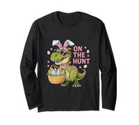 On The Hunt Easter T-Rex Long Sleeve T-Shirt
