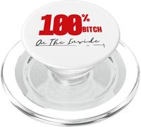On The Inside I'm 100% Bitch 4B Movement Mama Bear Gifts PopSockets PopGrip for MagSafe