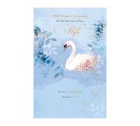 On the Loss of your Wife Sympathy Card, Pastel Colours, Made in the UK