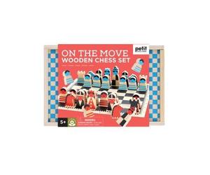 On the Move Wooden Chess Set, Petit Collage,
