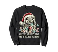 On The Naughty List And I Regret Nothing Rabbit Christmas Sweatshirt