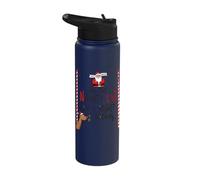 On The Naughty List and I Regret Nothing Santa Stainless Steel Insulated Water Bottle