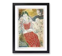 On The Pale Silver Sofa by Maurice Denis Framed Print | A2 Black Framed Wall Art | Ready to Hang | Modern Nature Picture | Living Room Bedroom Lounge Office