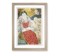 On The Pale Silver Sofa by Maurice Denis Framed Print | A2 Oak Framed Wall Art | Ready to Hang | Modern Nature Picture | Living Room Bedroom Lounge Office