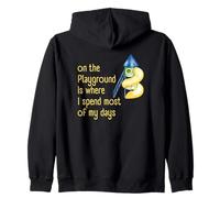On The Playground Is Where I Spend Most Of My Days Zip Hoodie