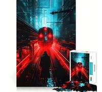 On The Railroad 1000 Pieces Jigsaws Adults Puzzles Gifts Boost Memory Mental Relax Premium Cut Warm Surprise (38x26cm)