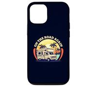 On The Road Again Camping Travel Road Trip Retro Sunset Case for iPhone 12/12 Pro
