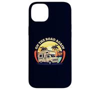 On The Road Again Camping Travel Road Trip Retro Sunset Case for iPhone 14 Plus