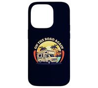 On The Road Again Camping Travel Road Trip Retro Sunset Case for iPhone 14 Pro