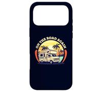 On The Road Again Camping Travel Road Trip Retro Sunset Case for iPhone 17 Pro Max