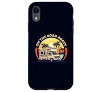 On The Road Again Camping Travel Road Trip Retro Sunset Case for iPhone XR